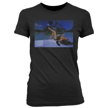 Brooke Shields Women's Junior Cut Crewneck T-Shirt