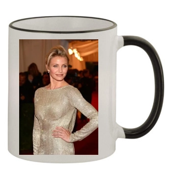 Cameron Diaz 11oz Colored Rim & Handle Mug