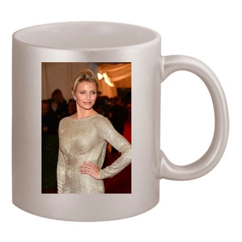 Cameron Diaz 11oz Metallic Silver Mug