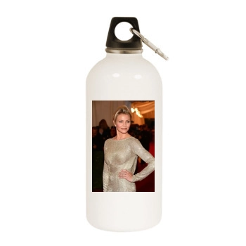 Cameron Diaz White Water Bottle With Carabiner