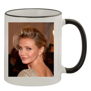 Cameron Diaz 11oz Colored Rim & Handle Mug