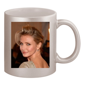 Cameron Diaz 11oz Metallic Silver Mug