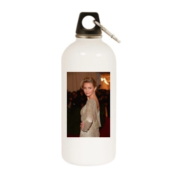 Cameron Diaz White Water Bottle With Carabiner