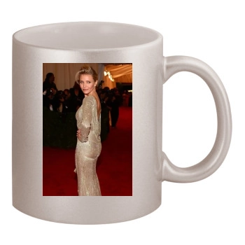 Cameron Diaz 11oz Metallic Silver Mug