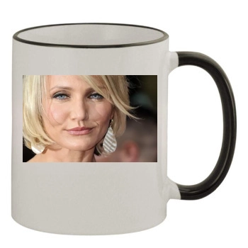 Cameron Diaz 11oz Colored Rim & Handle Mug