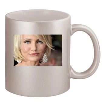 Cameron Diaz 11oz Metallic Silver Mug