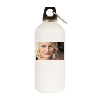 Cameron Diaz White Water Bottle With Carabiner