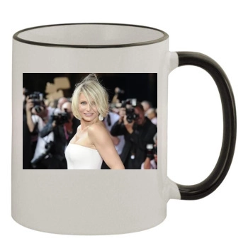 Cameron Diaz 11oz Colored Rim & Handle Mug