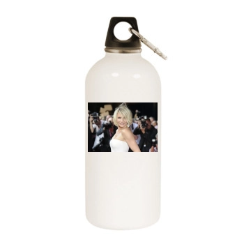 Cameron Diaz White Water Bottle With Carabiner