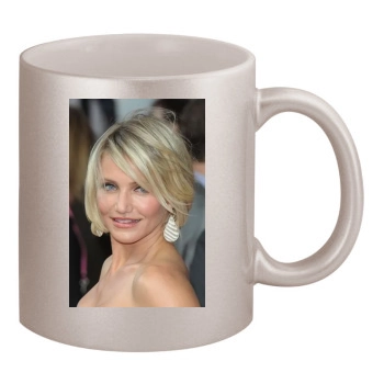 Cameron Diaz 11oz Metallic Silver Mug