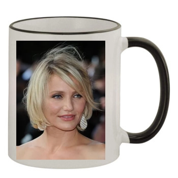 Cameron Diaz 11oz Colored Rim & Handle Mug