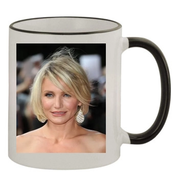 Cameron Diaz 11oz Colored Rim & Handle Mug