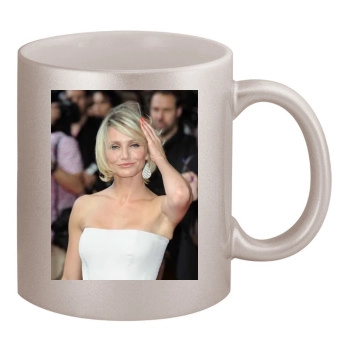 Cameron Diaz 11oz Metallic Silver Mug