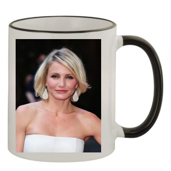 Cameron Diaz 11oz Colored Rim & Handle Mug