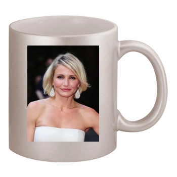 Cameron Diaz 11oz Metallic Silver Mug