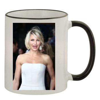 Cameron Diaz 11oz Colored Rim & Handle Mug