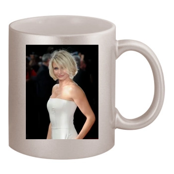 Cameron Diaz 11oz Metallic Silver Mug