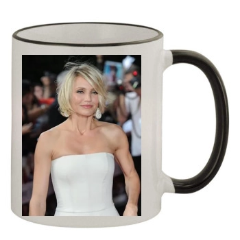 Cameron Diaz 11oz Colored Rim & Handle Mug