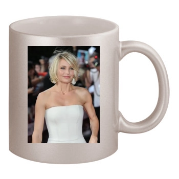 Cameron Diaz 11oz Metallic Silver Mug