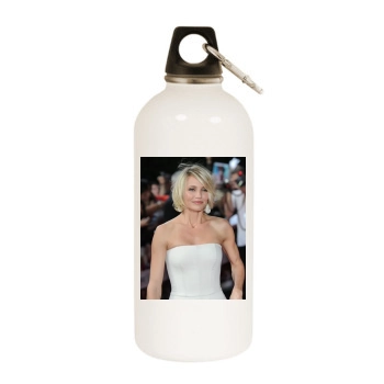 Cameron Diaz White Water Bottle With Carabiner