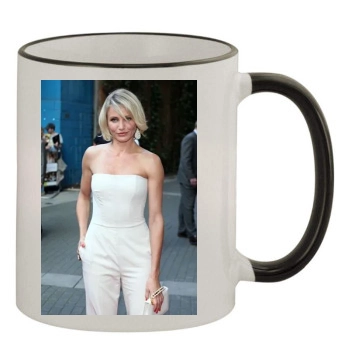 Cameron Diaz 11oz Colored Rim & Handle Mug