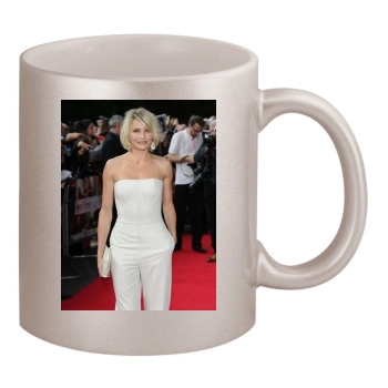 Cameron Diaz 11oz Metallic Silver Mug