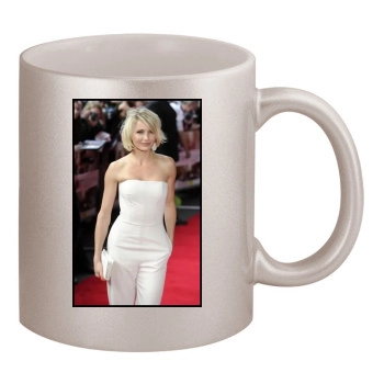 Cameron Diaz 11oz Metallic Silver Mug