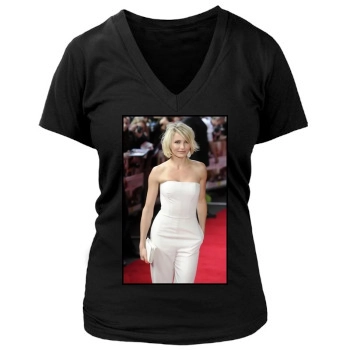 Cameron Diaz Women's Deep V-Neck TShirt