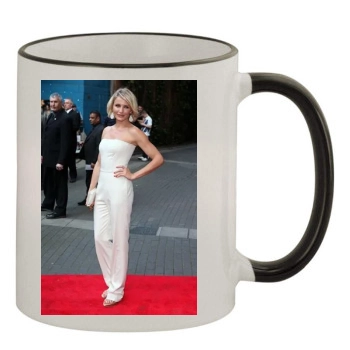 Cameron Diaz 11oz Colored Rim & Handle Mug