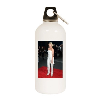 Cameron Diaz White Water Bottle With Carabiner