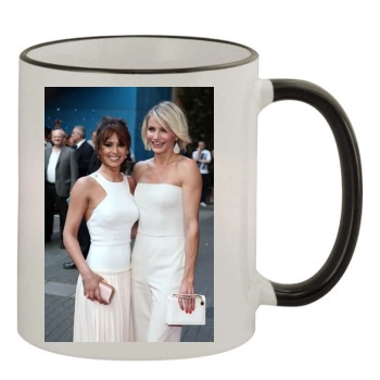 Cameron Diaz 11oz Colored Rim & Handle Mug