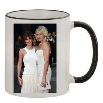 Cameron Diaz 11oz Colored Rim & Handle Mug