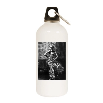 Cate Blanchett White Water Bottle With Carabiner