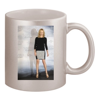 Charlize Theron 11oz Metallic Silver Mug