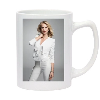 Charlize Theron 14oz White Statesman Mug