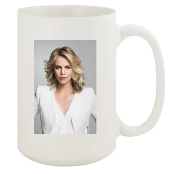 Charlize Theron 15oz White Mug