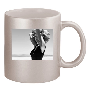 Charlize Theron 11oz Metallic Silver Mug