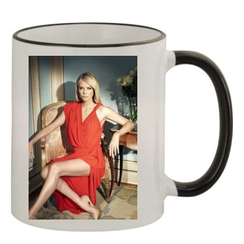 Charlize Theron 11oz Colored Rim & Handle Mug