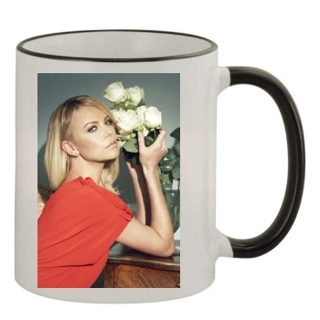 Charlize Theron 11oz Colored Rim & Handle Mug