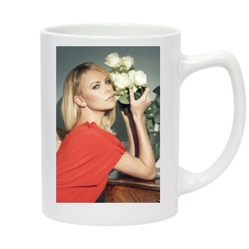 Charlize Theron 14oz White Statesman Mug