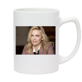 Charlize Theron 14oz White Statesman Mug