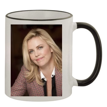 Charlize Theron 11oz Colored Rim & Handle Mug