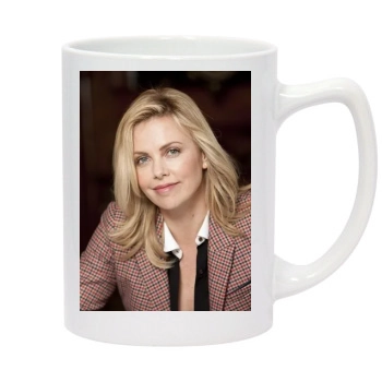 Charlize Theron 14oz White Statesman Mug