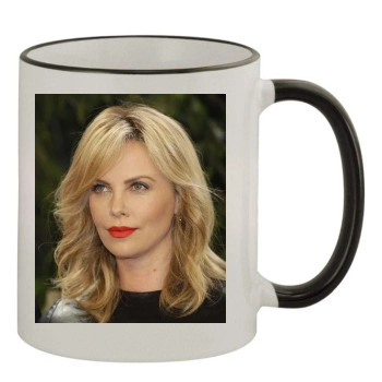 Charlize Theron 11oz Colored Rim & Handle Mug