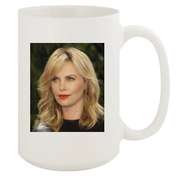 Charlize Theron 15oz White Mug