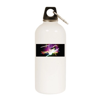 Cheryl Cole White Water Bottle With Carabiner