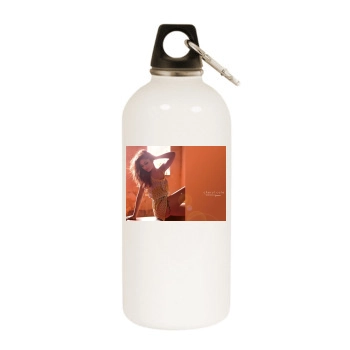 Cheryl Cole White Water Bottle With Carabiner