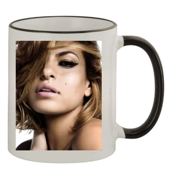 Eva Mendes 11oz Colored Rim & Handle Mug