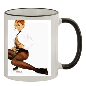 Eva Mendes 11oz Colored Rim & Handle Mug