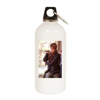 Keira Knightley White Water Bottle With Carabiner
